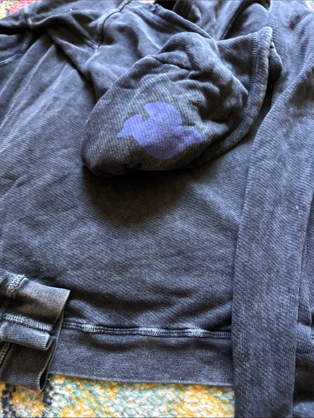 FREECITY Superfluff Lux Vintagebath Zip Hoodie - Space Dust 2/M - Picture 9 of 11